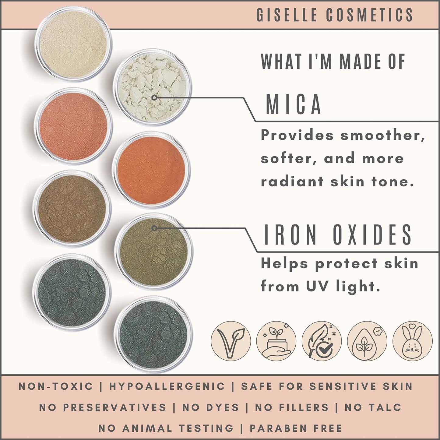 Loose Mineral Eyeshadow and Contouring Palette - Manhattan Chick 8 Shade Set