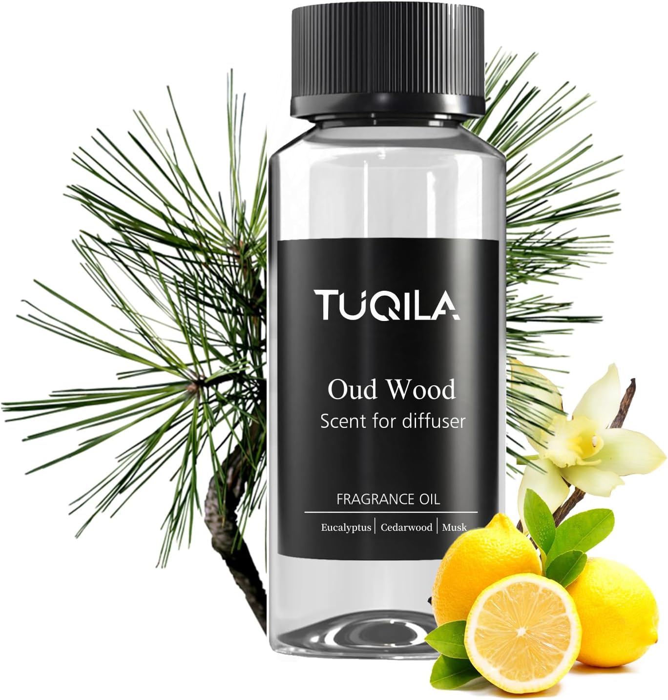 Hotel Waterless Diffuser Oil Oud Wood, Essential Scent Oil Usage Cold Air Waterless Diffuser, Luxury Scents Oils Fragrance Bottle120 ML Home Natural Flavour