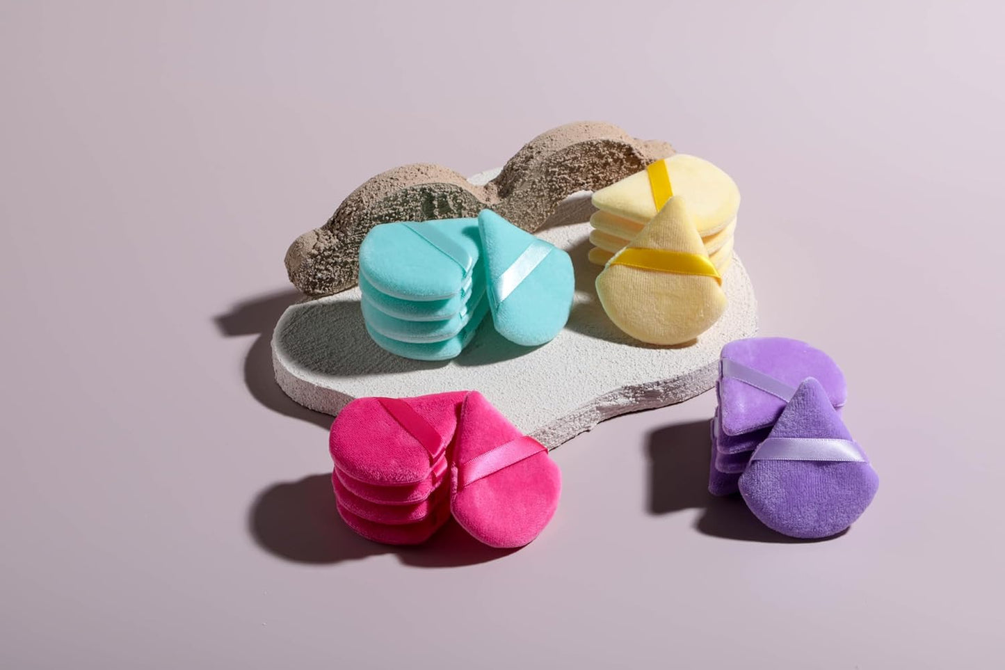 BS-MALL Makeup Sponge Set 20 Pcs – Premium Portable Super Soft Triangle Puff for Flawless Makeup Application,Beauty Cosmetic Applicators For Daily Use (Multicolored)