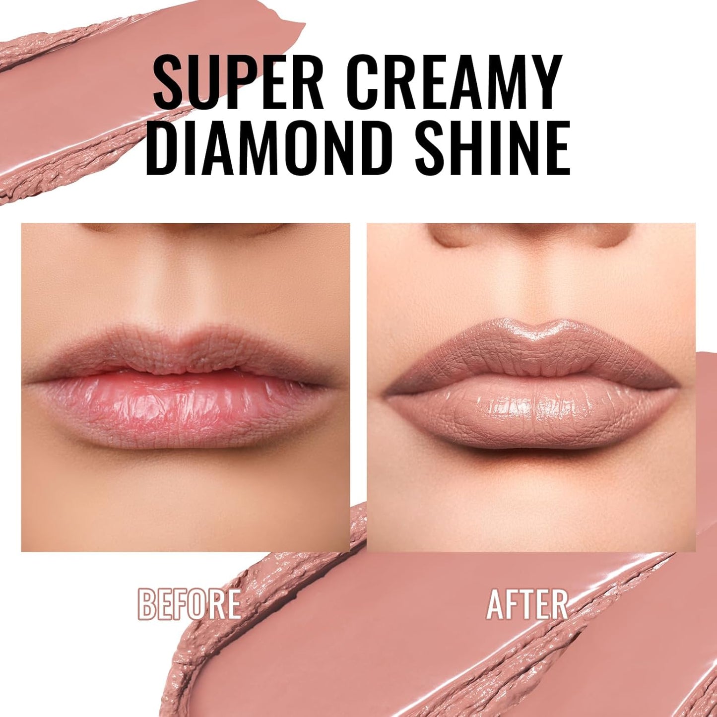 Oulac Infinity Moisture Shine Lipstick - High Shine Shimmery Finish, Super Creamy Texture, Medium to High Coverage - Gluten Free, PG12 Pure Zen