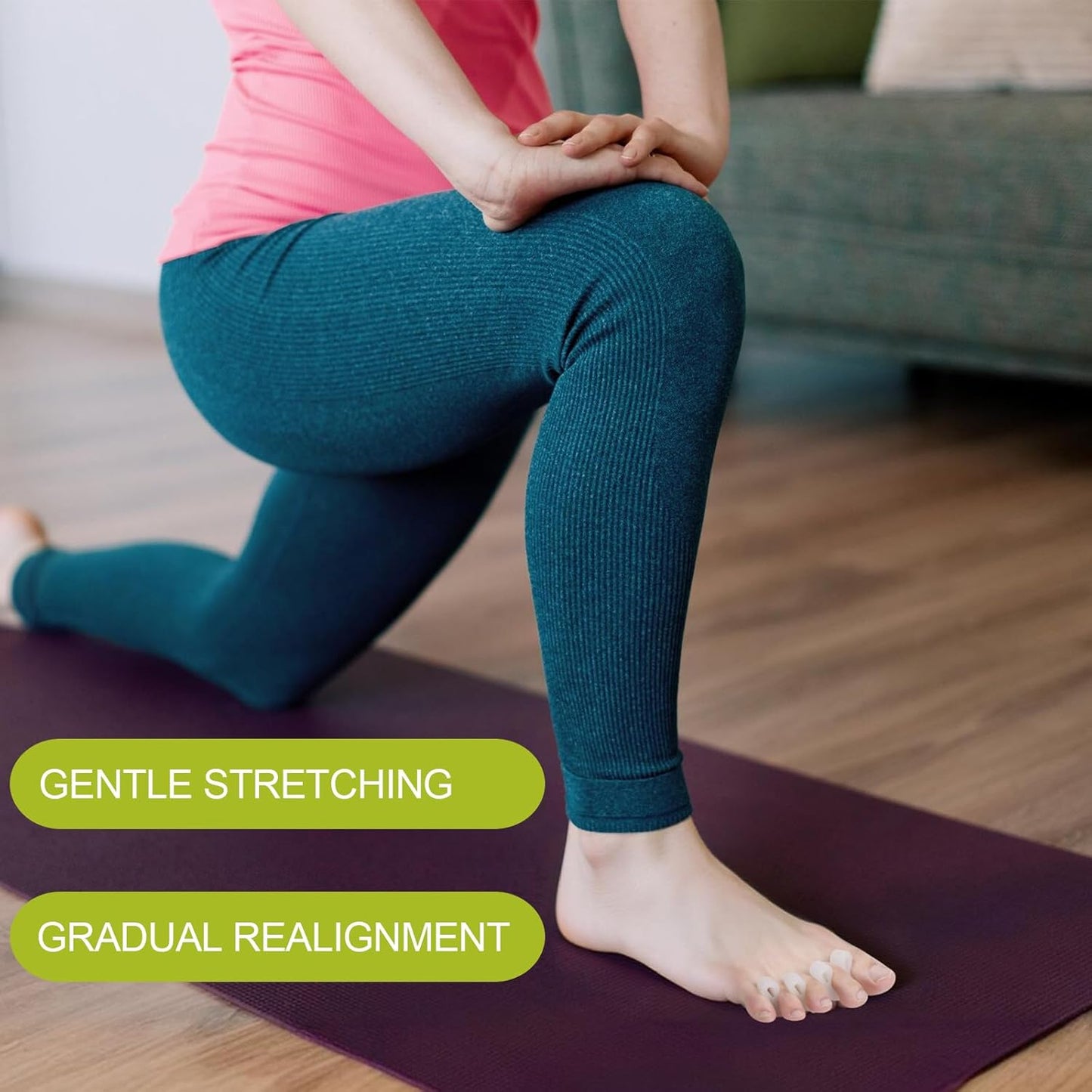 Bukihome Upgraded Gel Toe Separator - Pedicure Toe Spacers for Separating Toenails or Nails - Toe Spreader for Straightening Overlapping Toes, Bunions - Toe Stretcher for Men & Women (White, 6 Pack)