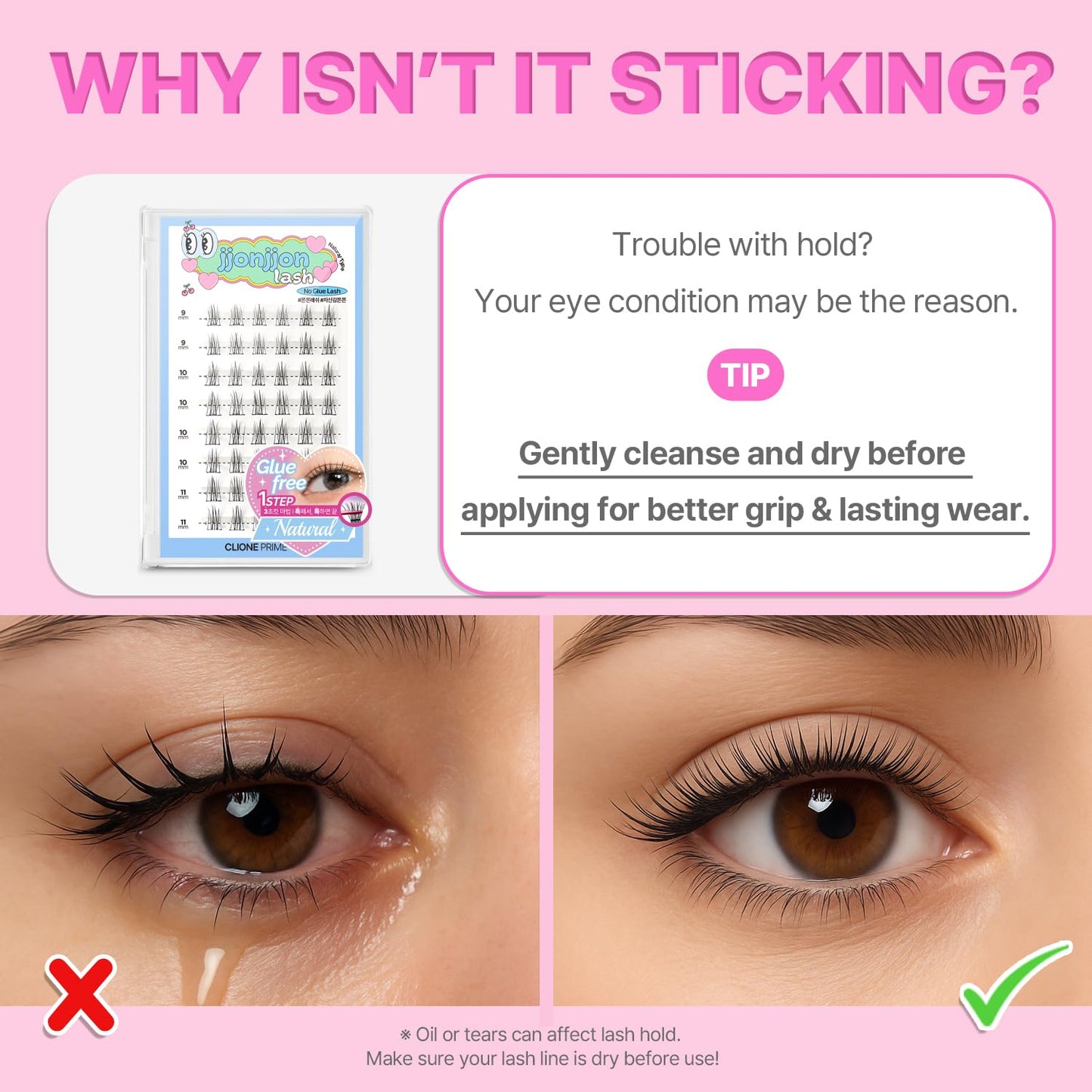 Korean Self Adhesive Lash Clusters Dramatic Look No Glue Press On Pre Bond Lash Clusters Fluffy Self Adhesive False Eyelashes No Glue Needed Reusable Wispy Eyelash Extensions