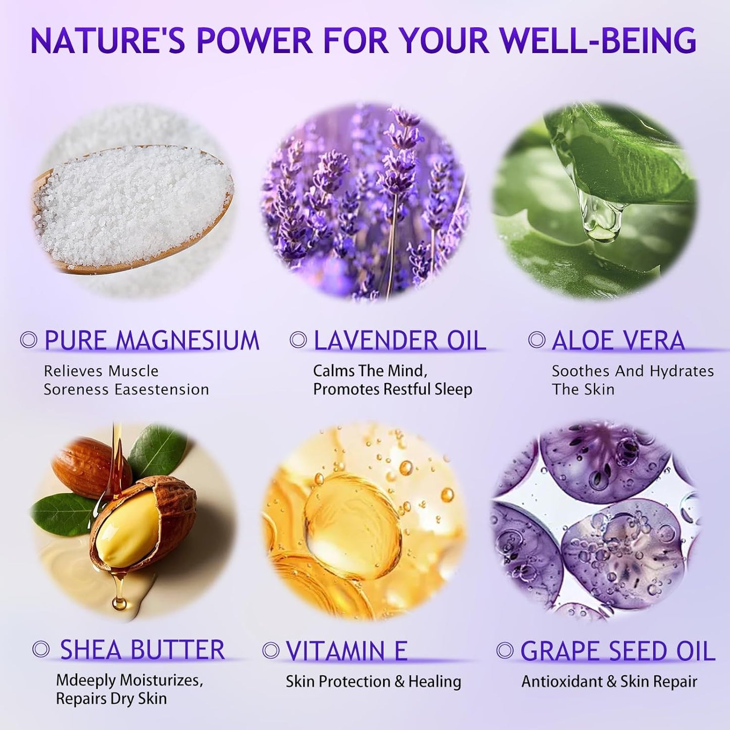 Natural Magnesium Cream for Sleep & Pain Relief – Soothing Magnesium Lotion for Leg Cramps, Muscle Relaxation & Calming – Deep Hydration Nighttime Magnesium Cream for Pain & Sleep Support 4.23 Fl Oz