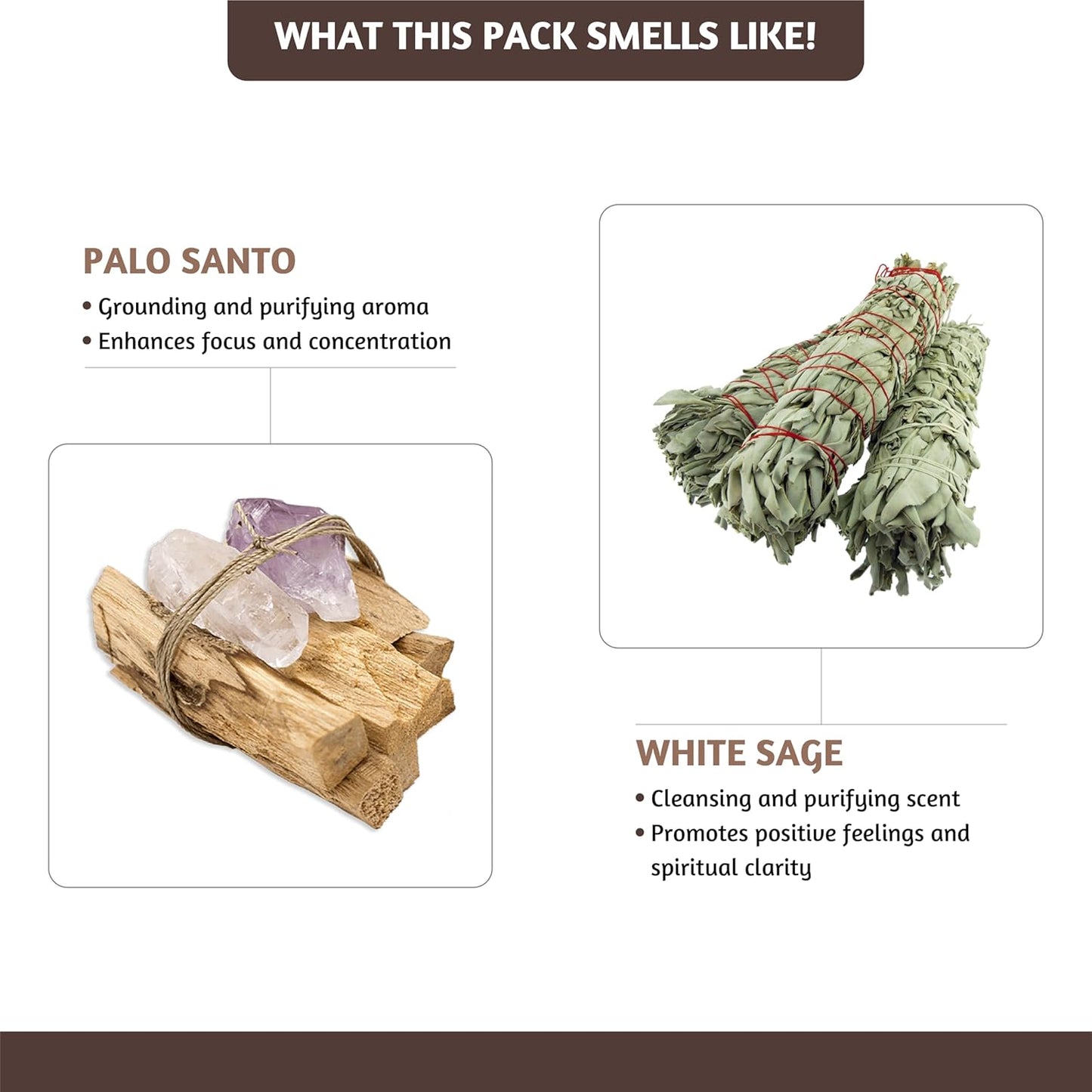 Folkulture Incense Cones Scented, Set of 2 Inscents-Cones (30 Cones), Natural Fragrances - White Sage Insence Cones for Relaxation, Aromatherapy, Palo Santo & White Sage