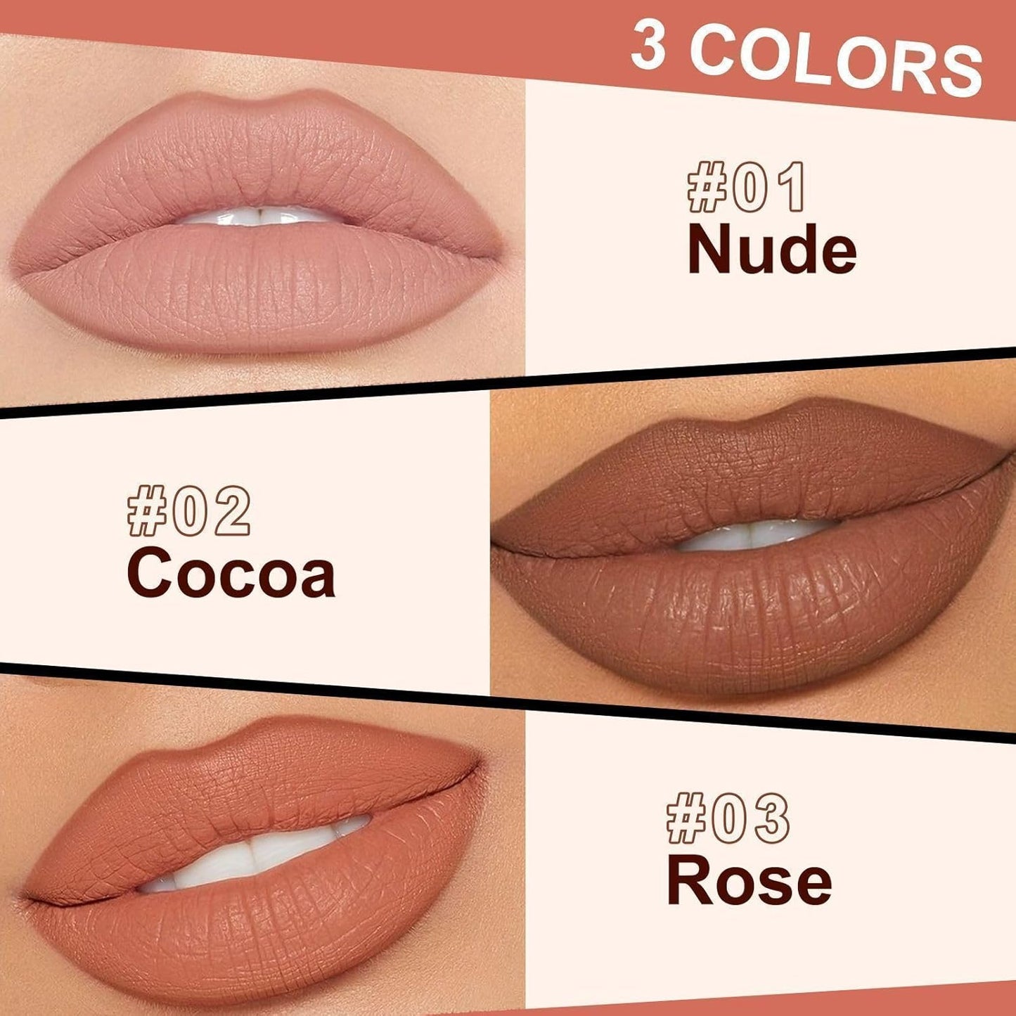 Lip Stain Peel Off - Lip Liner Waterproof, Lip Liner Stain Transfer Proof & Plumping, Moisturizing Non-Stick Cup Matte Finish Stay On All Day, Rose Color