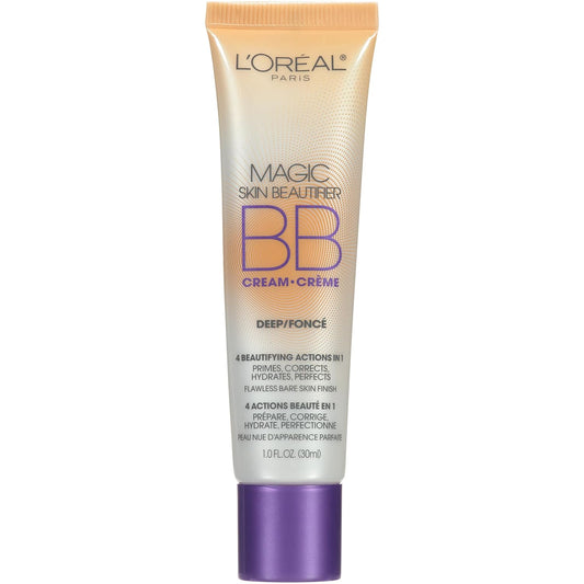 L'Oreal Paris Makeup Magic Skin Beautifier BB Cream Tinted Moisturizer, Deep, 1 fl oz, 1 Count