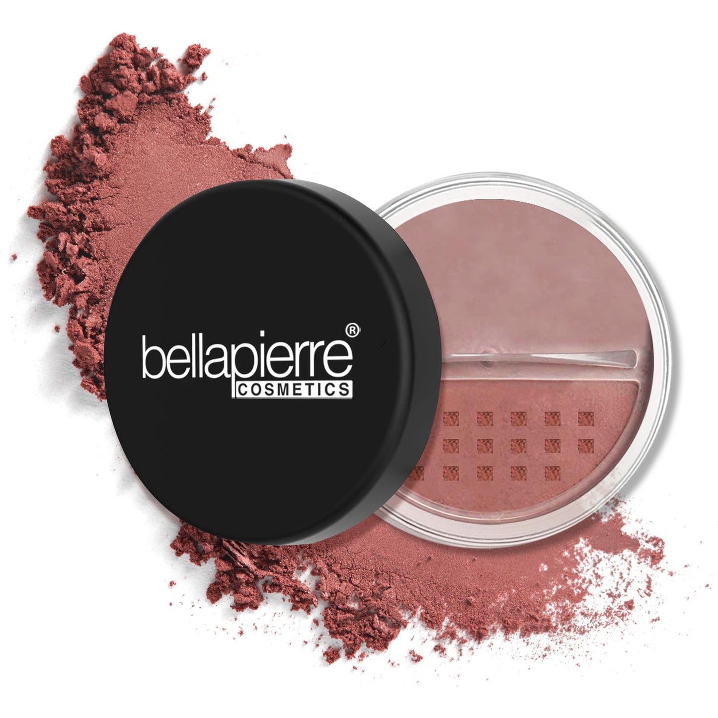 Bellapierre Mineral Blush – Loose Powder Blush, Lightweight Cheek Color, Warm Dewy Finish, Talc-Free, Hypoallergenic & Non-Toxic – 0.3 oz – Suede