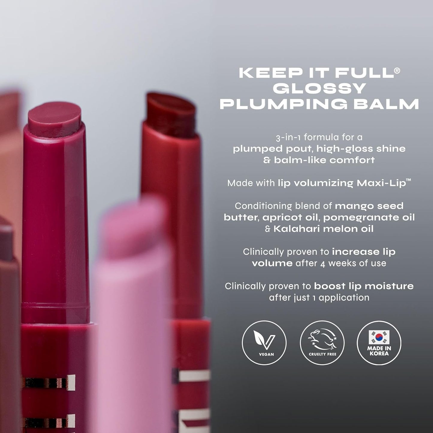 Milani Lip Plumper, Keep it Full Glossy Plumping Balm, Peptides for increased Lip Hydration & Volume - 210 Lana