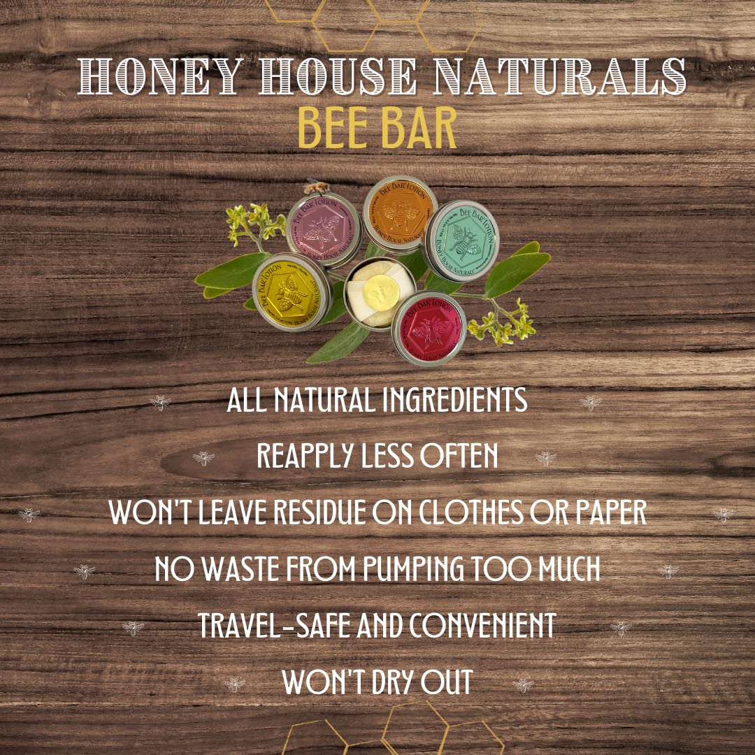 Bee Bar Honey House Naturals Duo – Natural – Small .6 ounce & Large 2 ounce (Natural)
