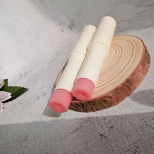 2PC Lip Balm Fade Dark Pigment Whitening Moisturizing Lip Hyaluronic Acid Exfoliating Dead Skin Lightening Lip Care (Pink)