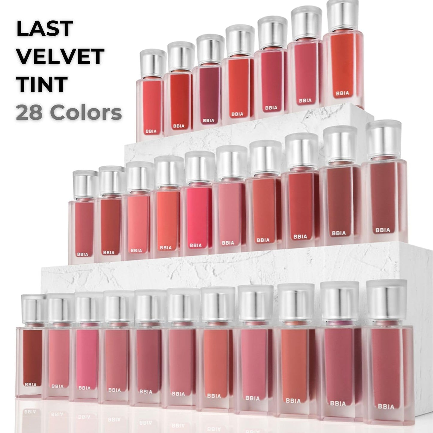 BBIA Last Velvet Tint NEW - Soft Creamy Matte Finish Lip Stain, Blur Effect & Velvety Texture, Long-Lasting, High Pigment, Non-Drying, Vegan, Korean Lip Makeup (V02 EXTRA BOUNCE, Pack of 1)