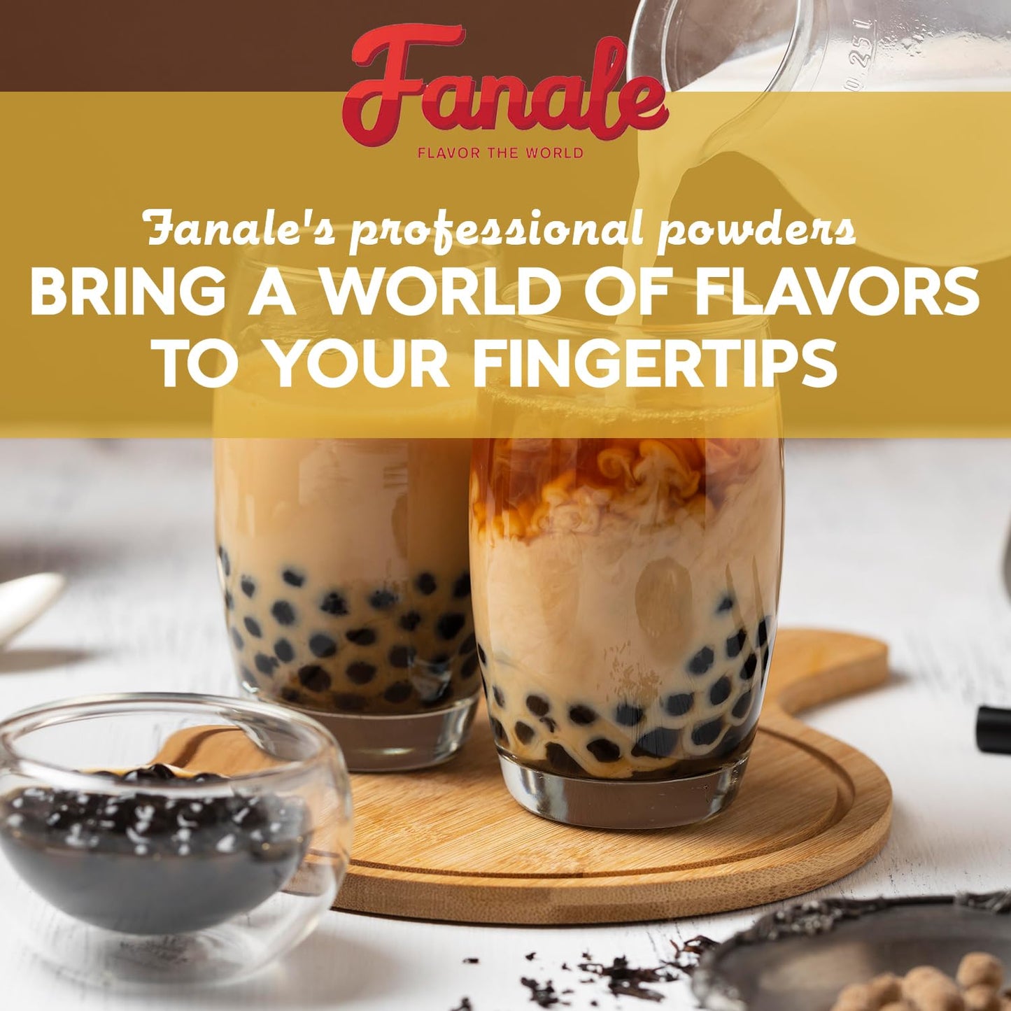 Fanale Premium Lavender Flavoring Powder for Boba Tea| Perfect for Baking, Smoothies, Desserts and Drinks | Instant Boba Bubble Tea Powder - 2.2 Pounds (Pack of 1)