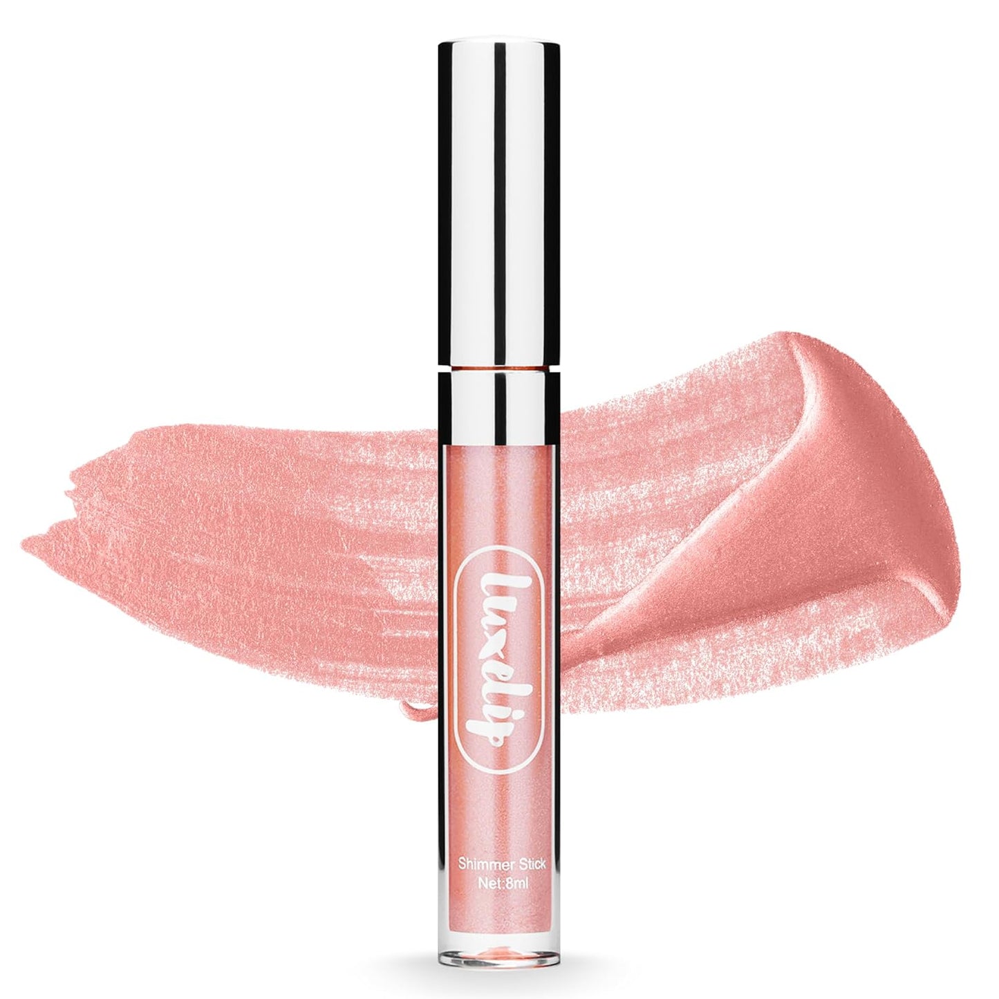 LuxeLip™ Matte Lipstick, Hydrating Non-Sticky Lip Gloss for Luminous Shine & Moisturized Lips, Lightweight, Long-Lasting Glossy Finish, Cruelty-Free Lip Makeup for Women (Luminous Pearl, 8ml)