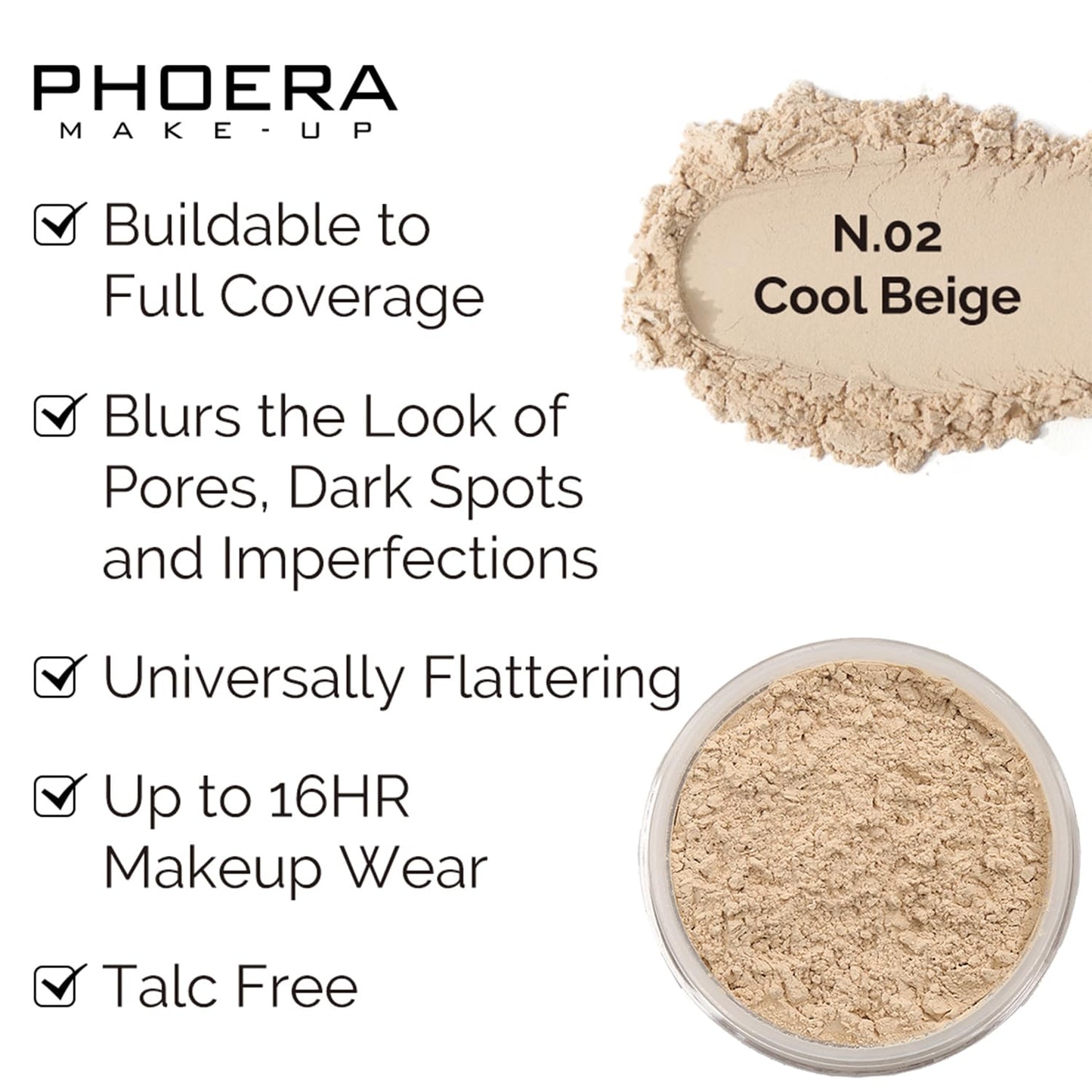 PHOERA Foundation,3 PCS Contour Stick Makeup Kit, Shades with Highlighter Stick, Blush Stick and Bronzer Contour Stick for Sculpt the Cheeks (104+105+Light-Medium Contour/Buff Beige+Sand+#02,#10,#12)