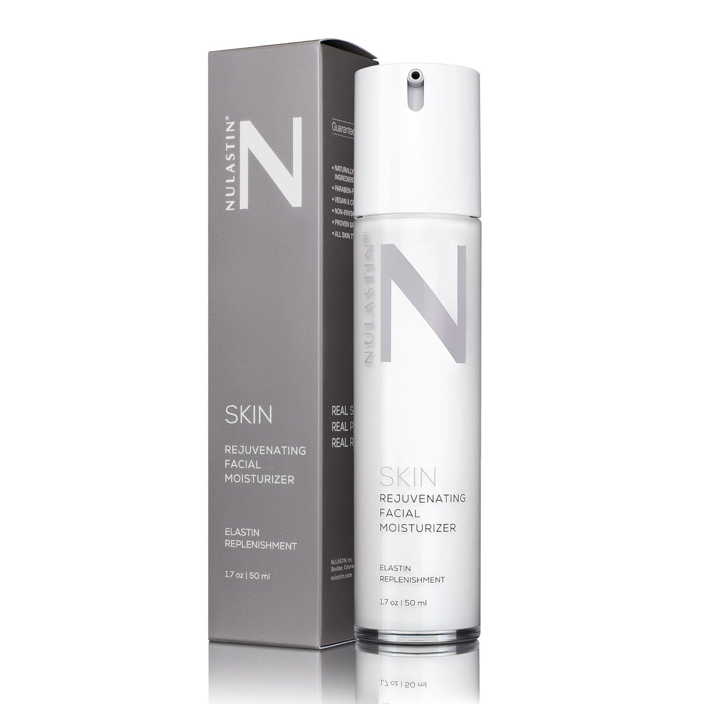 NULASTIN Hydrating Face Moisturizer for Women & Men - SKIN Rejuvenating Facial Moisturizer - With Smoothing, Firming Elastaplex to Nourish Aging Skin - Radiant Night & Day Cream (1.7 Oz)