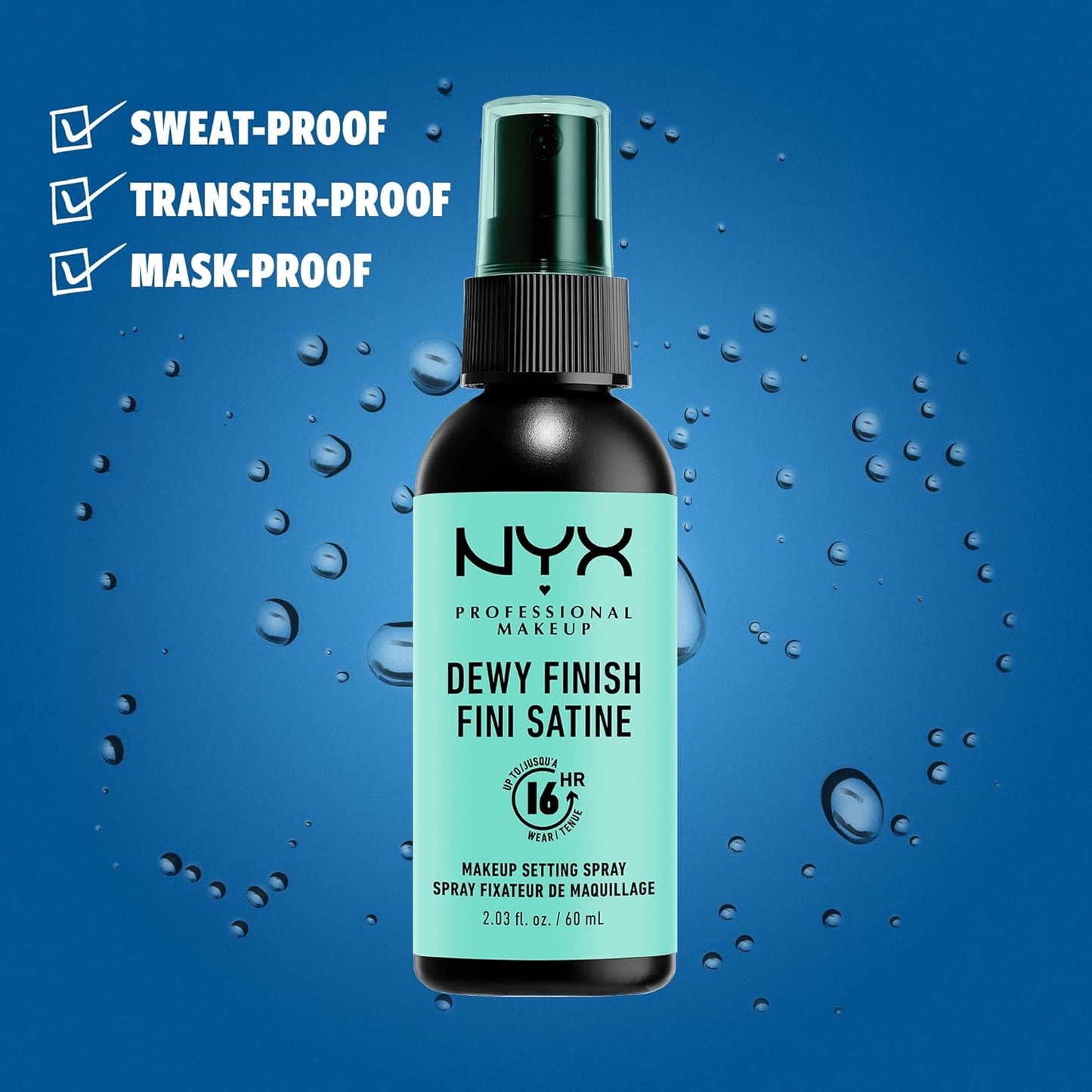 NYX PROFESSIONAL MAKEUP Makeup Setting Spray - Dewy Finish, Long-Lasting Vegan Formula (Packaging May Vary) & HD Studio Photogenic Concealer Wand, Medium Coverage - Alabaster