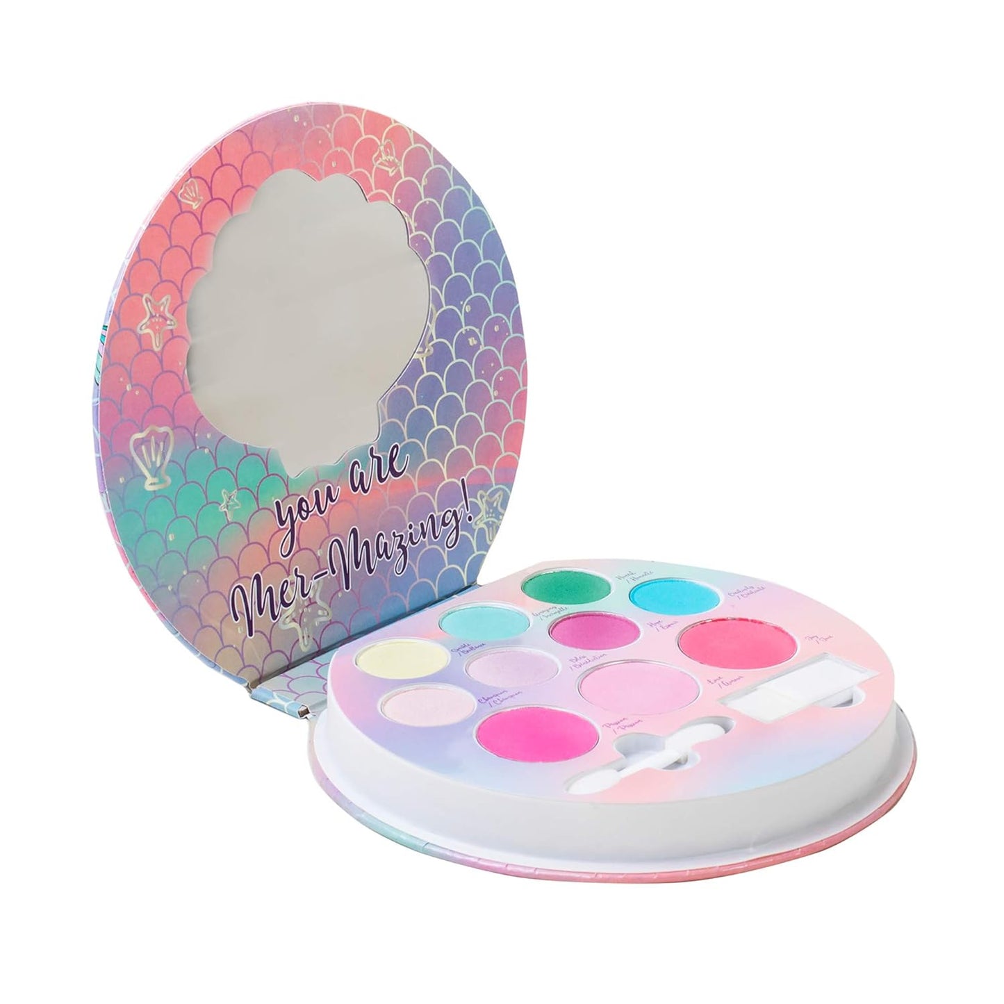 Lip Smacker Sparkle & Shine Eyeshadow Palette, Mermaid & Unicorn Palette | Christmas Make Up Collection