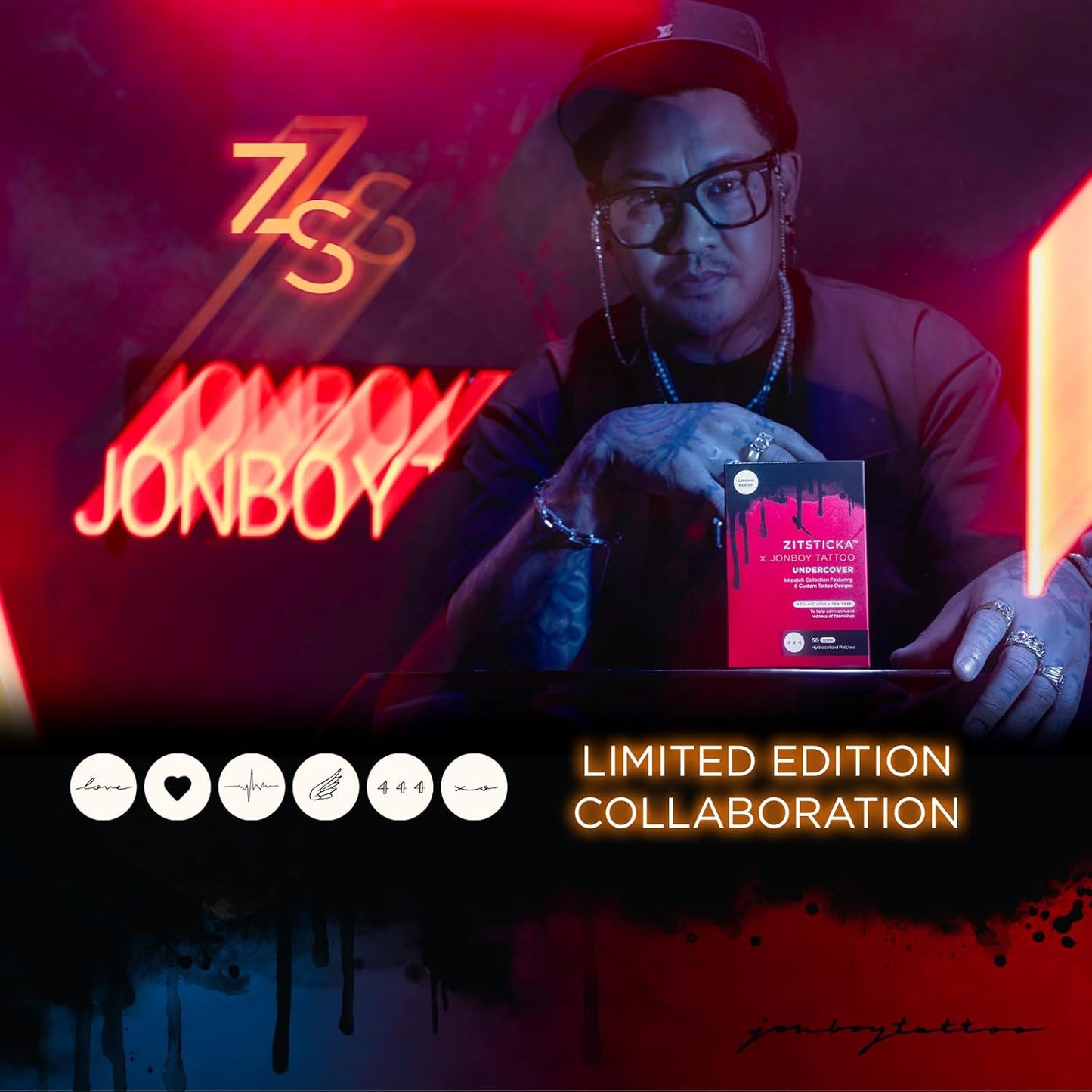 ZitSticka Invisible Pimple Patches for Face, Hydrocolloid Patches, Ultra-Thin Clear Azelaic Acid & CICA Blemish Patches, Pimple Stickers (Jonboy InkPatch Collection Cute 36 Pack)