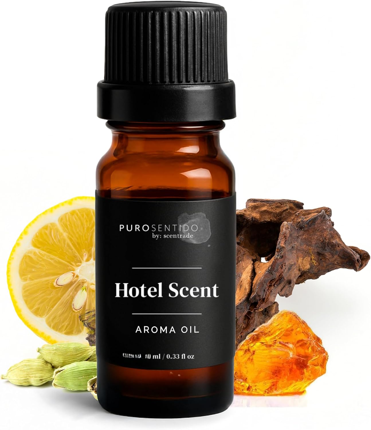 PuroSentido Hotel Signature Aroma Oil (10 ml) - Luxury Essential & Fragrance Oil for Diffusers and Humidifiers, Creamy Coconut, Warm Cashmere, Cool Spices & Sandalwood Home & Hotel Scent
