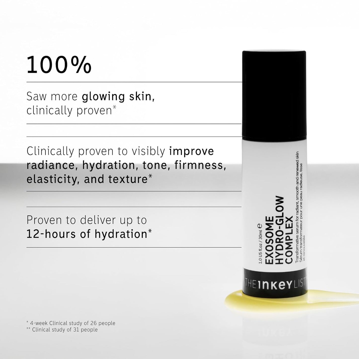 The INKEY List Exosome Hydro-Glow Complex, Boosts Collagen Production, Rejuvanating Skincare, Advanced Hydration, Suitable For All Skin Types