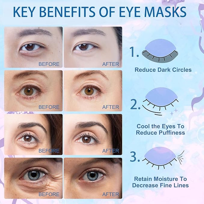Under Eye Patches For Dark Circles, 12 Pairs Collagen Eye Patches, Natural Marine Collagen Under Eye Patches, Dark Circle Eye Patches, Undereye Mask For Dark Circles, Wrinkles & Eye Bags
