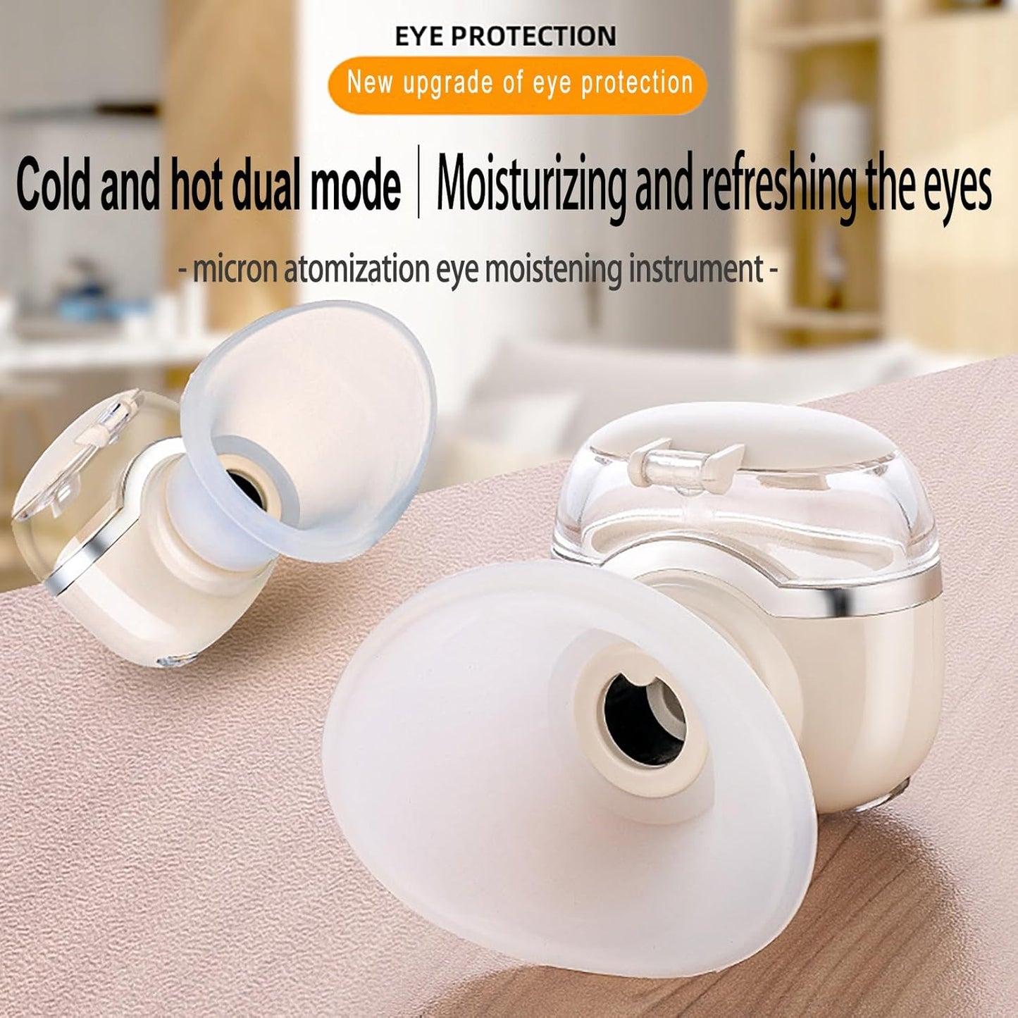 Eye Heated Nano Mist Spraye Portable Warm Compress Eyes Mister for Eyelid,Eye Skin SPA Eye Steam Relief Dry Eyes and Stye Mini Eye Drops Tool