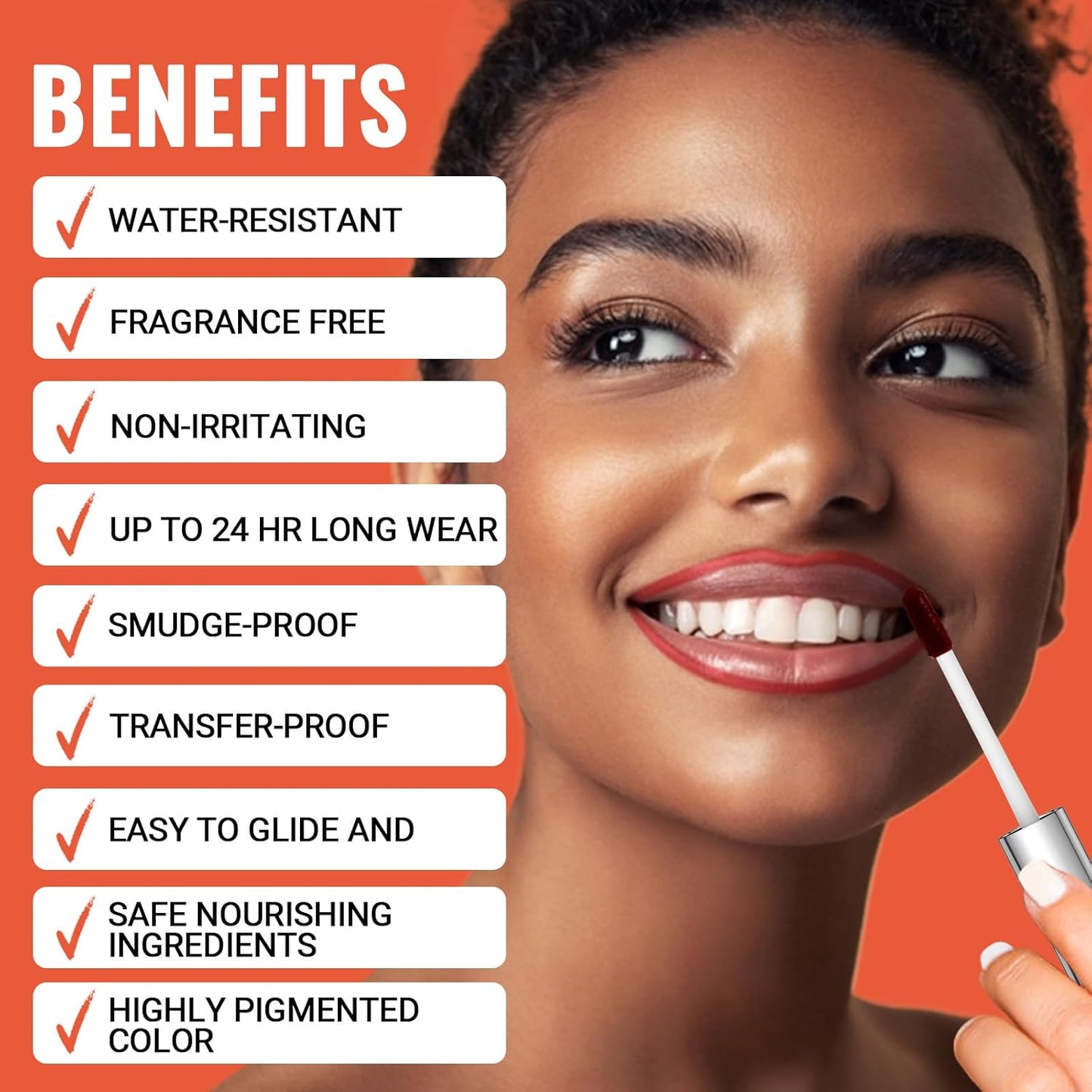 4pcs Lip Stain Peel Off - Lip Liner Stain Long Lasting Waterproof with Tweezer,2-in-1 Lip Liner Matte,Natural Finish,Non-Stick Cup,Stay On All Day,Perfect for Gift(Cocoa+Rose+Nude+Mauve)