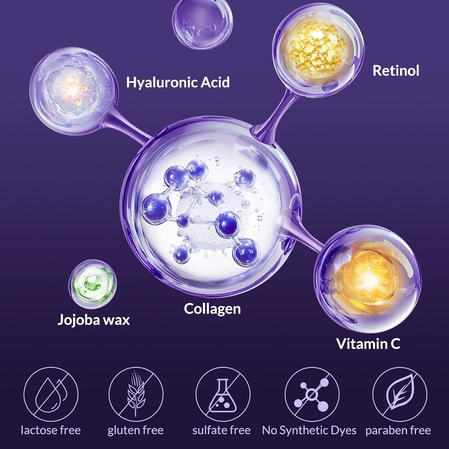 Neck Firming Cream, Wrinkle Cream for Women, Retinol Moisturizer with Collagen and Hyaluronic Acid for Neck, Face and Décolleté, 1.76 fl oz