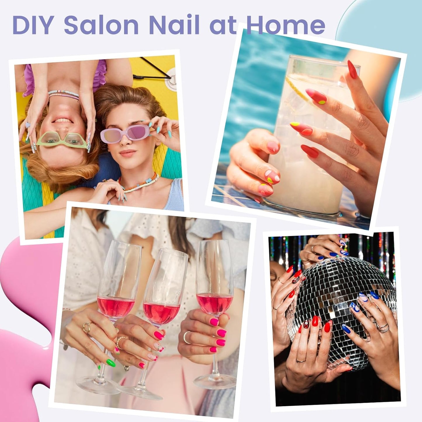 Extra Short Coffin Nail Tips: 240PCS Clear Gel Short Coffin Nails Tips, 12Sizes Full Cover Acrylic Pre-shaped Press on Fake Nail Tips for Nail Extension Home DIY Manicure