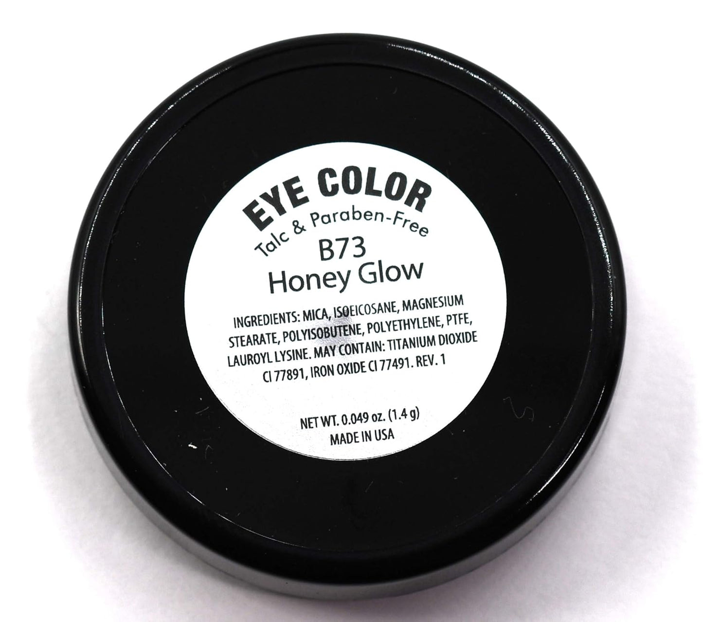 Honey Glow Gold Naked Off White Nude Shimmering Shimmer Pressed Powder Single Vegan Eyeshadow; Talc, Paraben & Cruelty Free