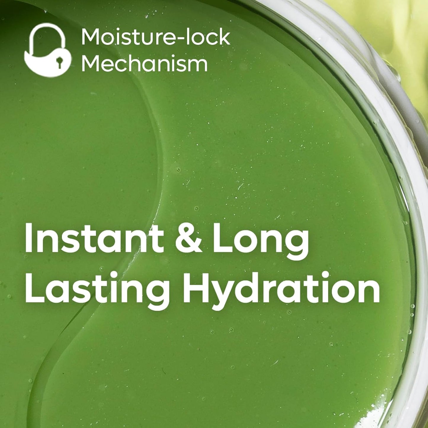 mCaffeine Green Tea Hydrogel Under Eye Patches for Dark Circle, Fine Lines & Wrinkles Reduction | Cooling Under Eye Patch Mask for Instant De-Puffing | 30 Pairs