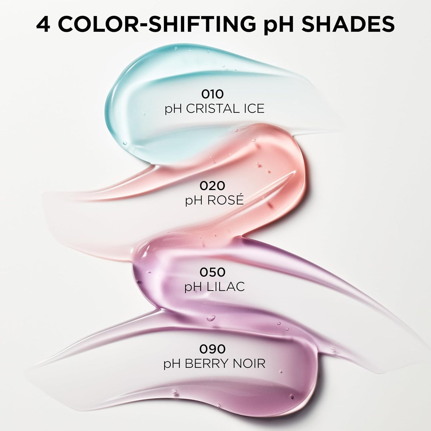 L'Oreal Paris Plump Ambition pH Hyaluron Lip Oil, Color Shifting Lip Tint with 24HR Hydration, Volumizing Shine and Lasting Color, 090 pH Berry Noir