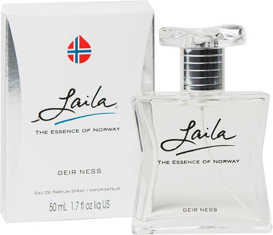 Geir Ness Laila Eau de Parfum Spray - Long Lasting Fresh, Airy and Clean Fragrance for Women - Blend of Fruity and Floral Scent (1.7 oz)