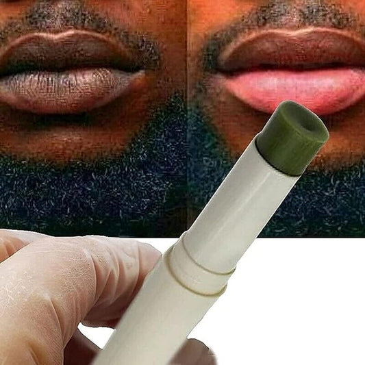 2PC Lip Balm Fade Dark Pigment Whitening Moisturizing Lip Hyaluronic Acid Exfoliating Dead Skin Lightening Lip Care (Green)