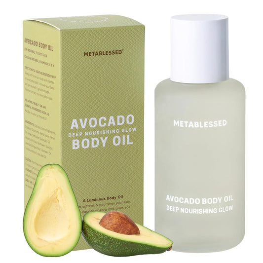 Avocado Dry Body Oil - Deep Nourishing Glow, Fast Absorbing & Non-Greasy Body Moisturizer. Luxurious Soothing Aromatherapy. Sensitive Skin Safe, Clean Beauty 3.38 fl. oz