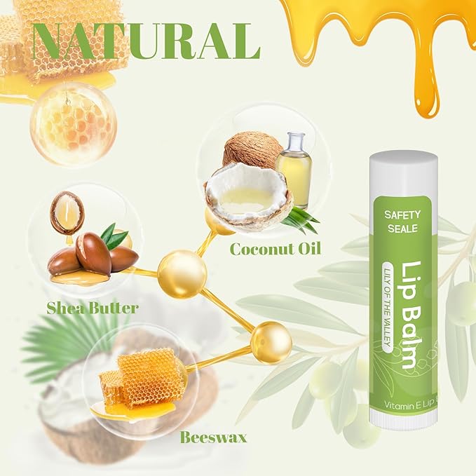 84 Pack Natural Lip Balm Bulk with Vitamin E and Coconut Oil - Moisturizing, Soothing, and Repairing Dry and Chapped Lips - 14 Flavors - Non-GMO