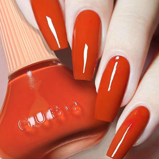 Major Dijit Quick Dry Nail Polish Pumpkin Orange Summer Nail Lacquer for Nail Art Cruelty-Free Regular Nail Polish 0.41 fl oz.