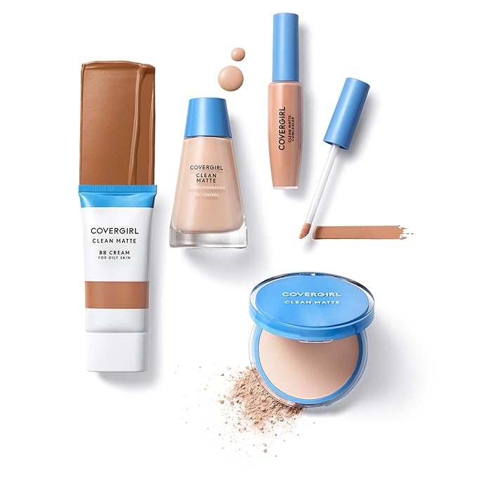 COVERGIRL - Clean Matte Concealer, Oil-Free, Lightweight Formula, Blendable, Natural-Looking Coverage, 100% Cruelty-Free (Pack of 2)