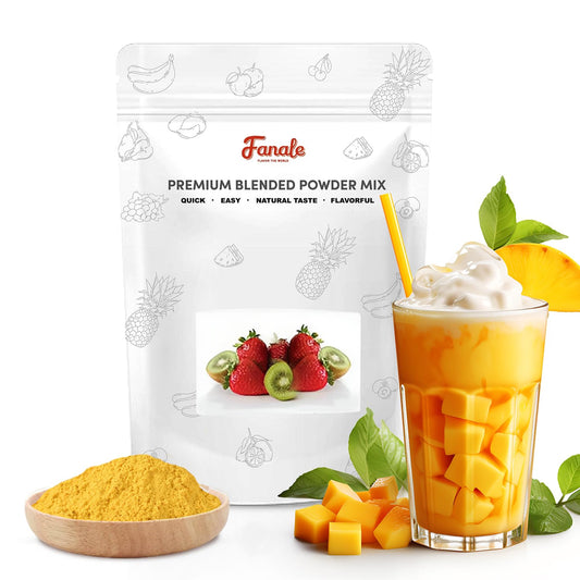 Fanale Premium Mango Flavoring Powder for Boba Tea| Perfect for Baking, Smoothies, Desserts and Drinks | Instant Boba Bubble Tea Powder for Milk- 2.2 Pounds (Pack of 1)
