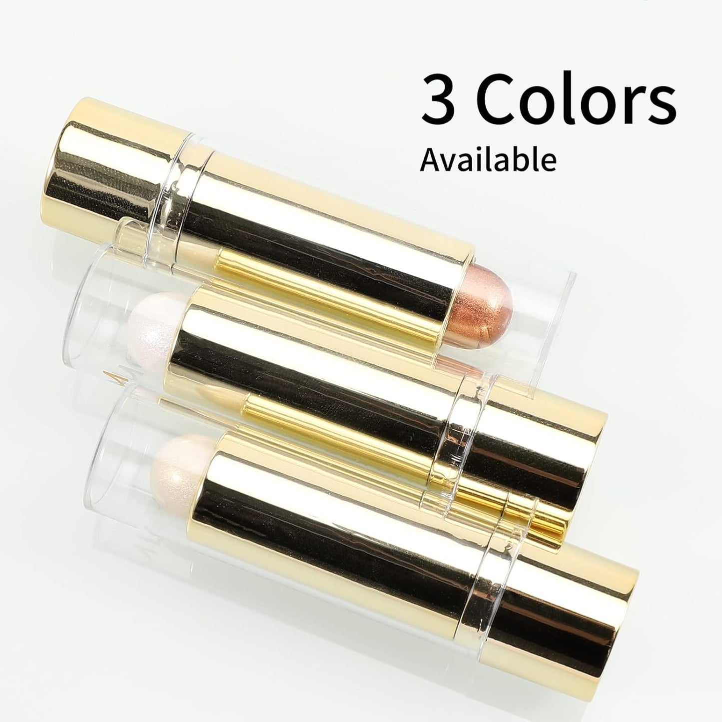 Boobeen Highlight and Glow Stick Shimmer Cream Makeup Contour Stick Highlighter Bronzer Stick Waterproof Long-lasting Face Glitter Highlighter Makeup Stick, Pack of 1