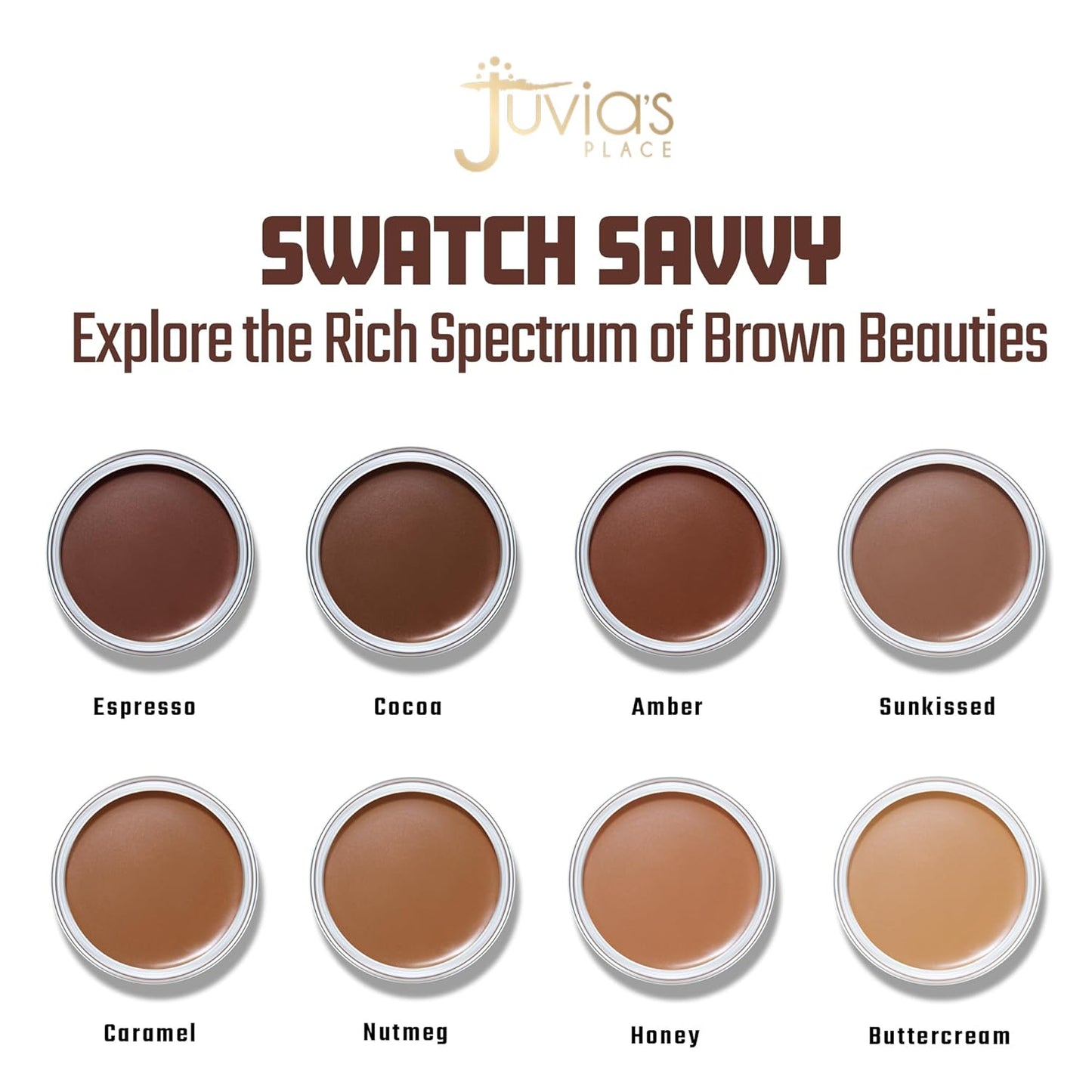 Juvia's Place Bronzed Cream Bronzer Amber - Creamy Bronzing Makeup Beauty Glow Sun Kissed Cheek Matte Shimmer Contour Long Lasting Finish Pigmented Bronze Light Buildable Blendable