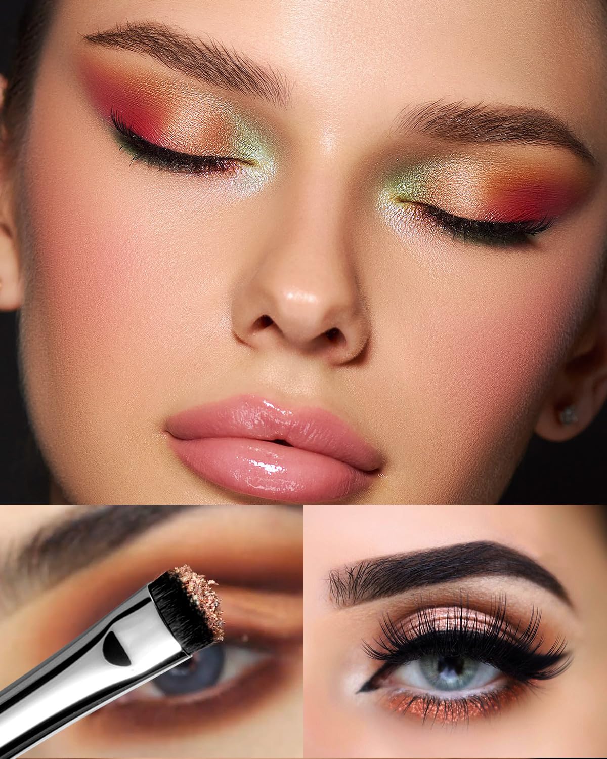 EIGSHOW Eyeshadow Smudge Brush & Eyeliner Brush, High-End Precision Eye Makeup Tools for Blending Cat Eye, Winged Liner (E865&E806)