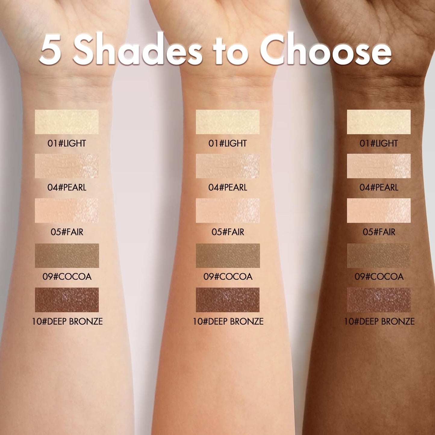 Liquid Concealer Stick Makeup, Hydrating and Lightweight for All Day, Full Coverage 05# FAIR