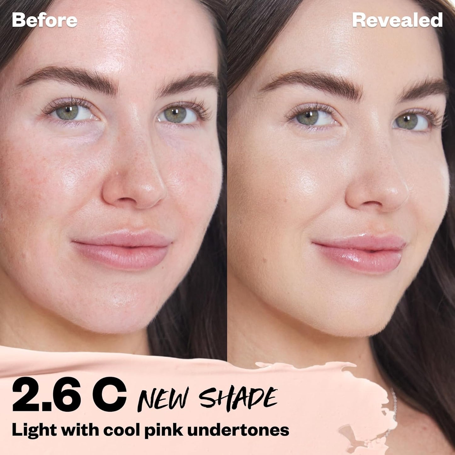 Kosas Revealer Concealer - Medium Coverage Makeup with Hyaluronic Acid, Conceals Dark Circles Under Eyes, Dark Spots and Blemishes + Brightens, Hydrates, Long-Lasting & Vegan, (Tone 2.6 C)