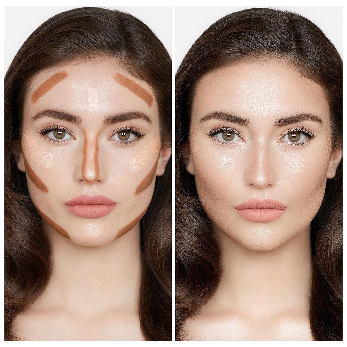 Boobeen 2 in 1 Contour Stick, Cream Bronzer Highlighter, Eyeshadow Pencil, Long-Lasting and Waterproof for All Areas of the Body