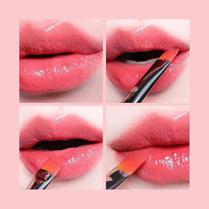 Piccasso 501 Lip Brush – Professional Lip Brush for Precise Lip Gloss & Lip Stain Application, Smooth Color Payoff & Defined Lip Lines, Synthetic Makeup Brush for Clean, Flawless Finish