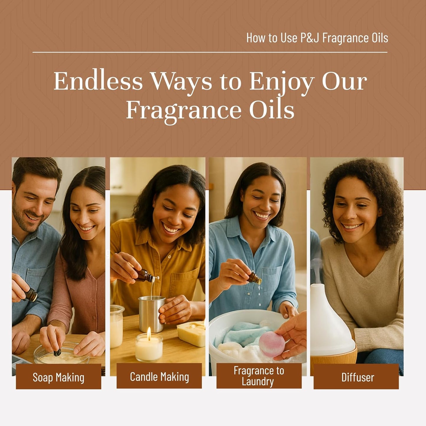 P&J Trading Fragrance Oil Autumn Set of 14 Fragrance Oils for Candle Making, Soap Making, Home Diffuser Oil