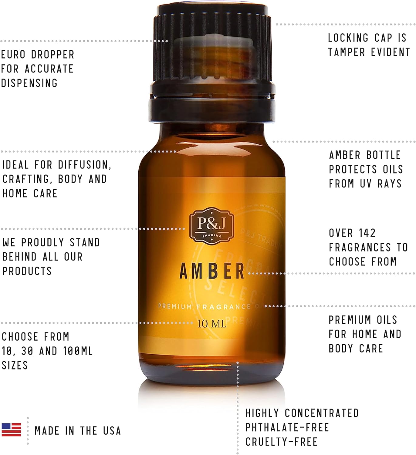 P&J Trading Fragrance Oil Fruit Set | Orange, Mango, Apple, Blueberry, Banana, and Pear Candle Scents for Candle Making, Freshie Scents, Soap Making Supplies, Diffuser Oil Scents