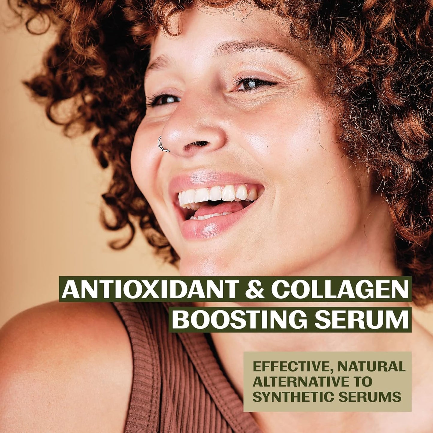 Thrive Natural Care Natural Bakuchiol Serum for Face - Healthier Retinol Alternative includes Hyaluronic Acid - Collagen Boosting Face Serum for Brighter, Firmer Skin - Vegan, Made in USA