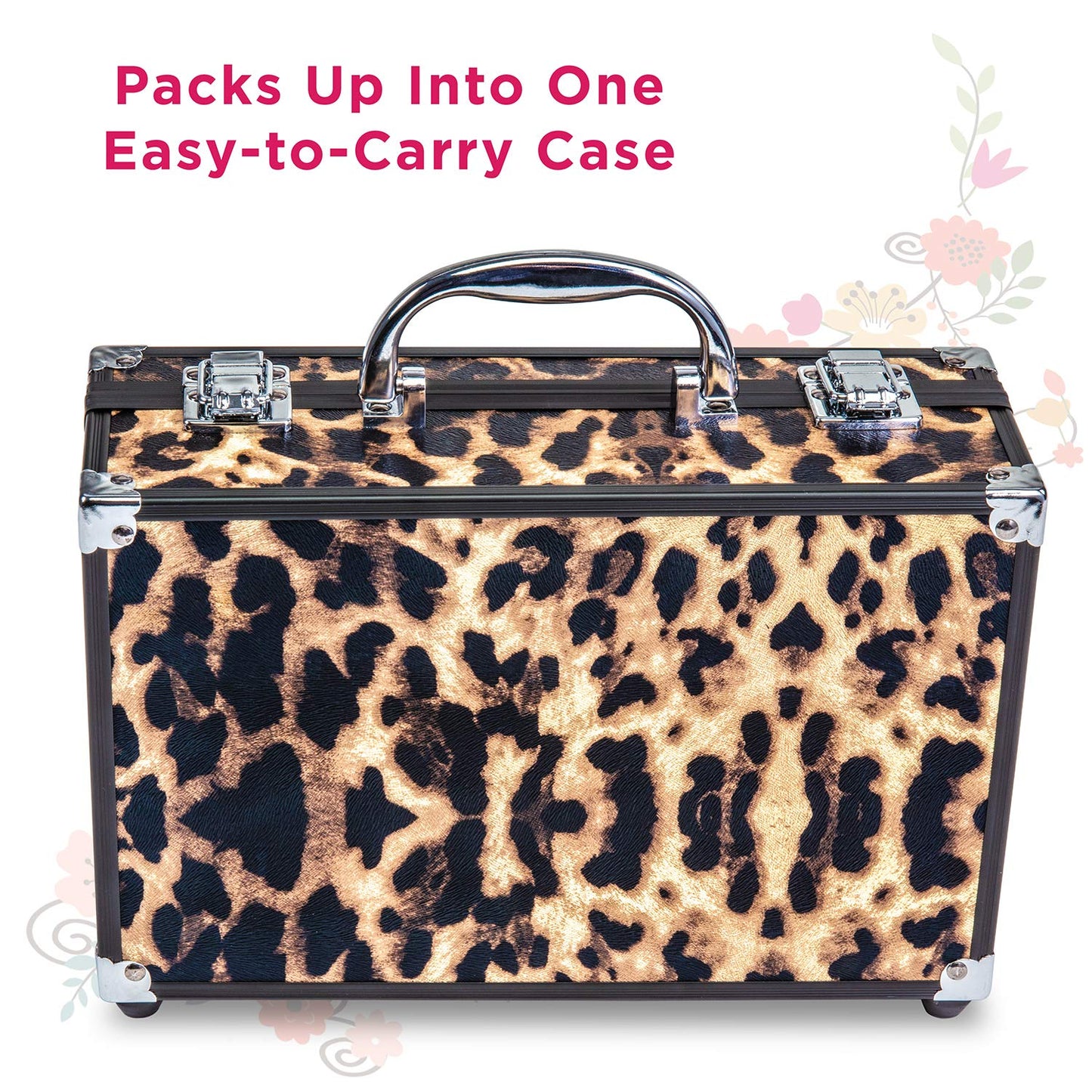 Makeup Kit Gift Set – 79 Piece - 32 Eye Shadows, 2 Blushes, 2 Lip Glosses, 2 Lipsticks, 2 Eye Liner Pencils, 1 Lip Liner Pencil, 1 Mascara - Case with Carrying Handle